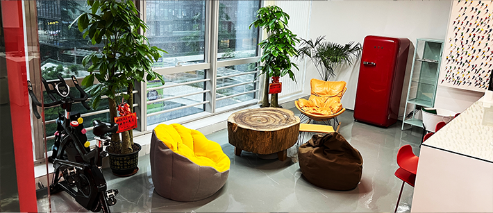 象美传媒休息区；办公休息两不误；身心灵全部释放(图1)